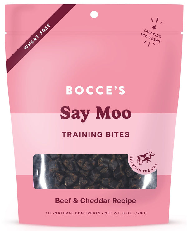 Bocce's Bakery: Say Moo Training Bites - 6oz