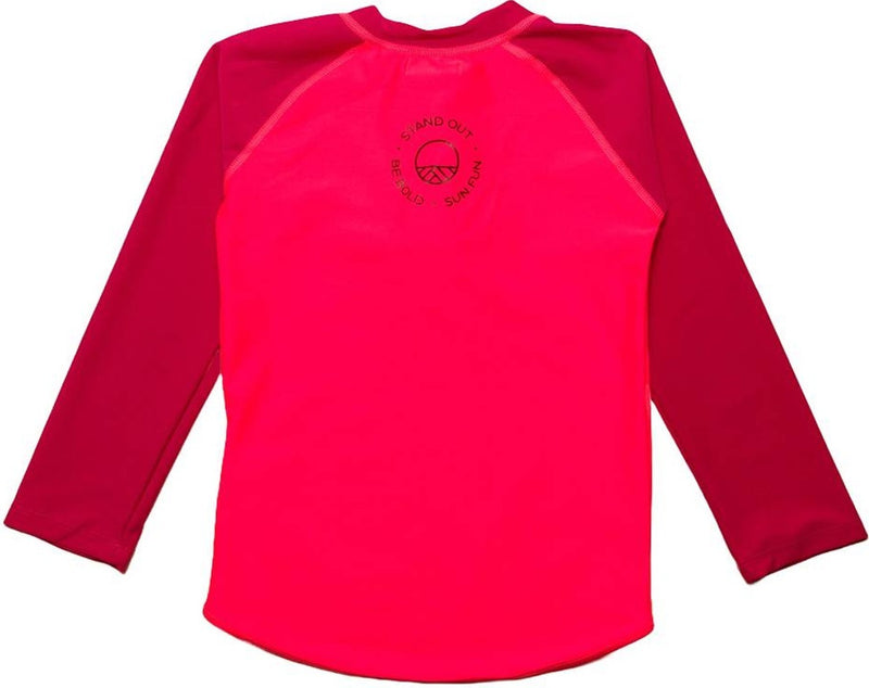 Nestling: Swim Zip Rash Vest - Neon Pink (1-2 years)