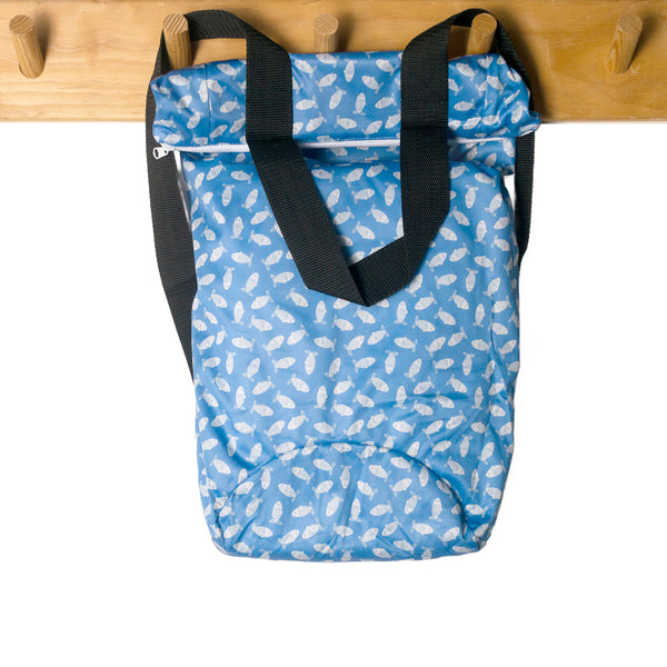 Nestling: Large Swim Wet Bag - Blue Fish