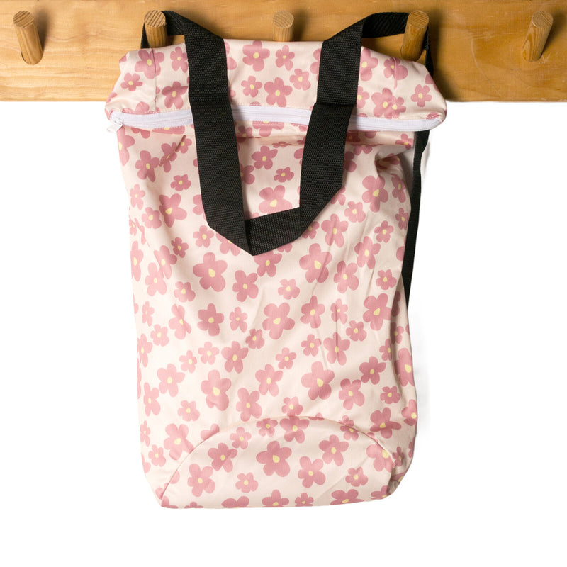 Nestling: Large Swim Wet Bag - Pink Ditsy