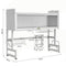 STORFEX 2-Tier Over Sink Dish Drying Rack with Cover - White