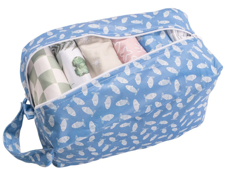 Nestling: Nappy Pod - Blue Fish