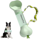 MEWOOFUN Portable Dog Water Bottle with Poop Bag Dispenser - Green