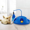 ZOOMIES 3-in-1 Automatic Interactive Cat Toy with Feather and Bell Ball