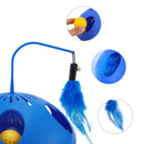 ZOOMIES 3-in-1 Automatic Interactive Cat Toy with Feather and Bell Ball