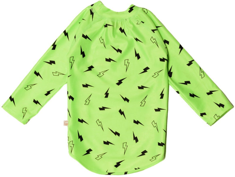 Nestling: Swim Rash Vest - Green Bolts (6 years)