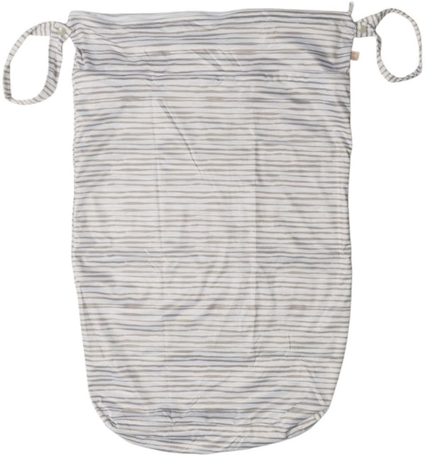 Nestling: XL Double Pocket Wet Bag - Grey Stripe