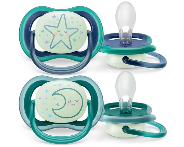 Avent: Ultra Air Soother - Night Green 6-18m (2 Pack)