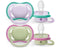 Avent: Ultra Air Soother - Plain Pink/Green 0-6m (2 Pack)