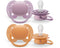 Avent: Ultra Soft Soother - Plain Pink/Orange 6-18m (2 Pack)