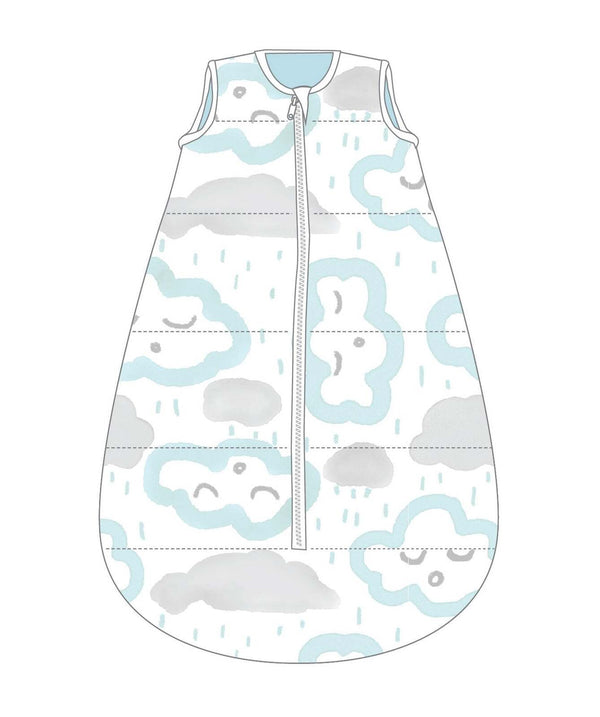 Baby Studio: Cotton Studio Bag 2.5 Tog - Peppermint Clouds (0-6 Months)