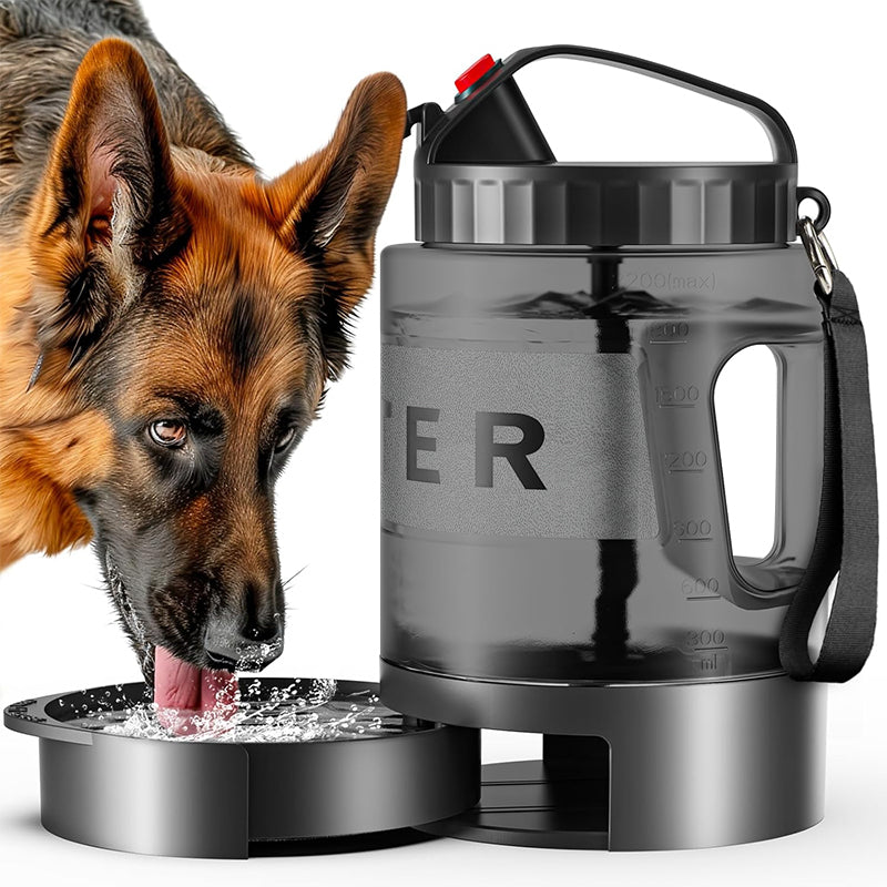 ZOOMIES Portable Dog Water Bowl - Black