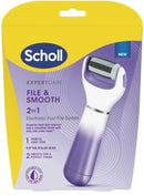 Scholl: ExpertCare 2 in 1 Electronic Foot File - Purple