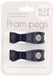 All4Ella: Pram Peg - Navy (2 Pack)