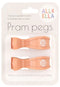 All4Ella: Pram Peg - Peach (2 Pack)