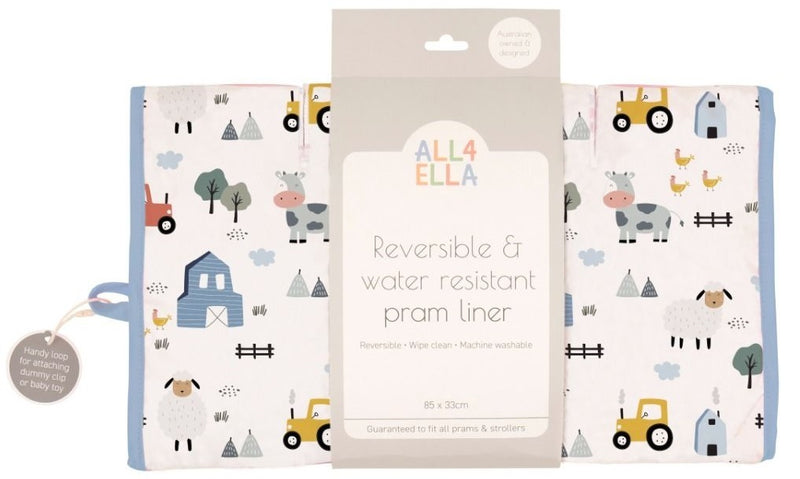 All4Ella: Pram Liner - Barnyard