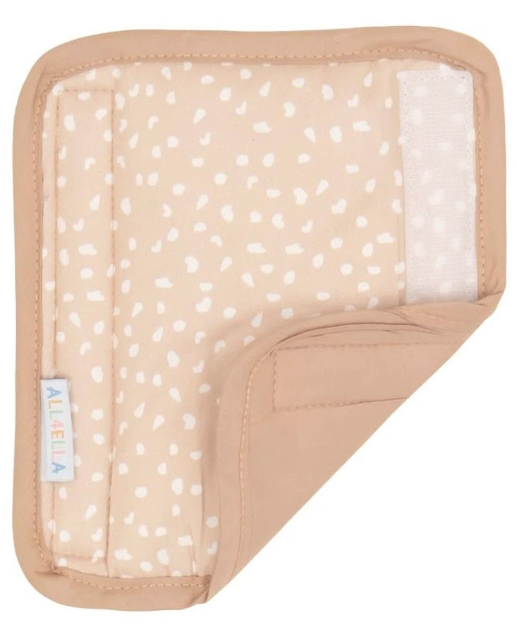 All4Ella: Harness Covers & Pram Pegs - Beige Dots