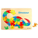 Fun Factory: Wooden Alphabet Dinosaur Puzzle