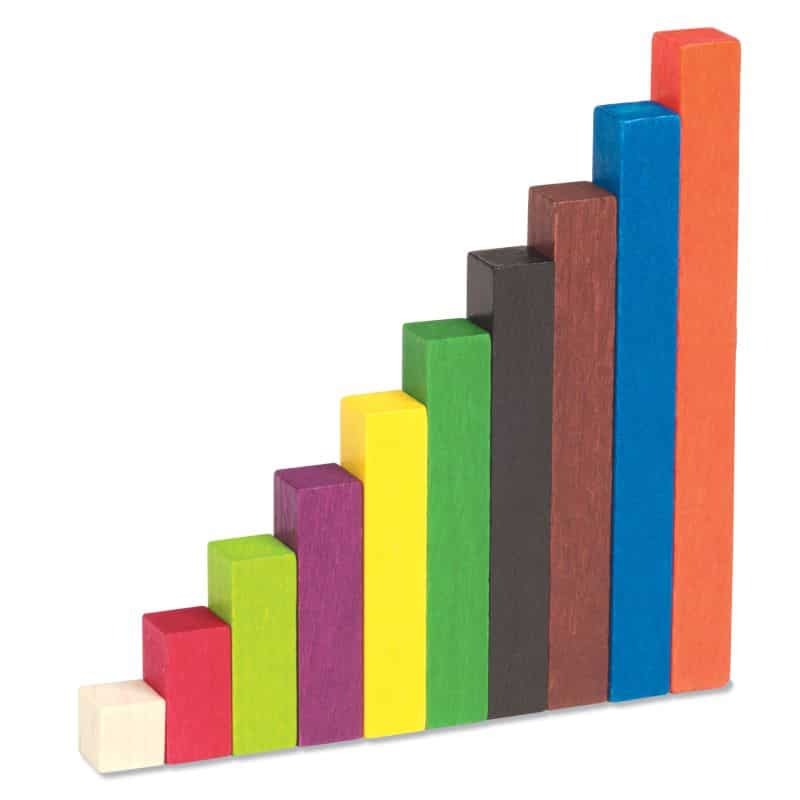 Fun Factory: Wooden Cuisenaire Maths Rods (300pc Set)