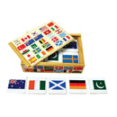 Fun Factory: Wooden Flags Of The World Memory Game