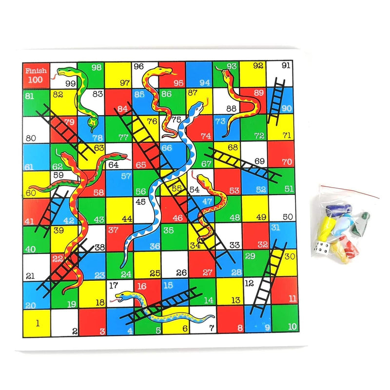 Fun Factory: Wooden Snakes And Ladders