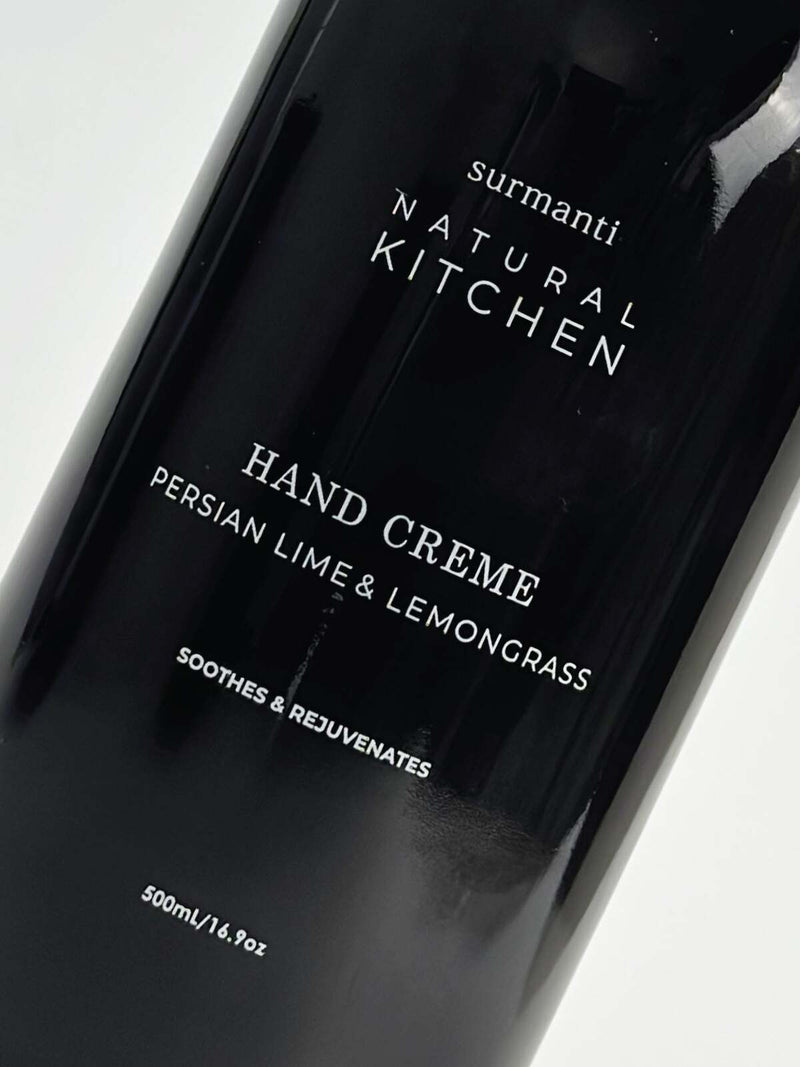 Surmanti: Natural Kitchen Hand Creme - Persian Lime & Lemongrass (500ml)