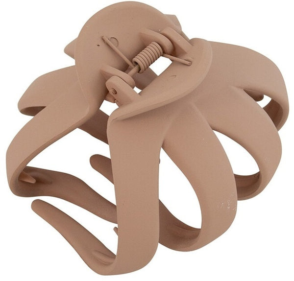 Mae: Large Octopus Clip - Matte Tan