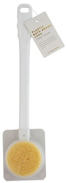 Simply Essential: Long Handle Bath/Shower Body Brush - White