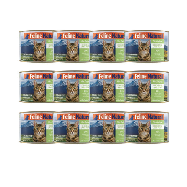 Feline Natural: Canned Cat Food, Chicken & Lamb 170g (12 pack)