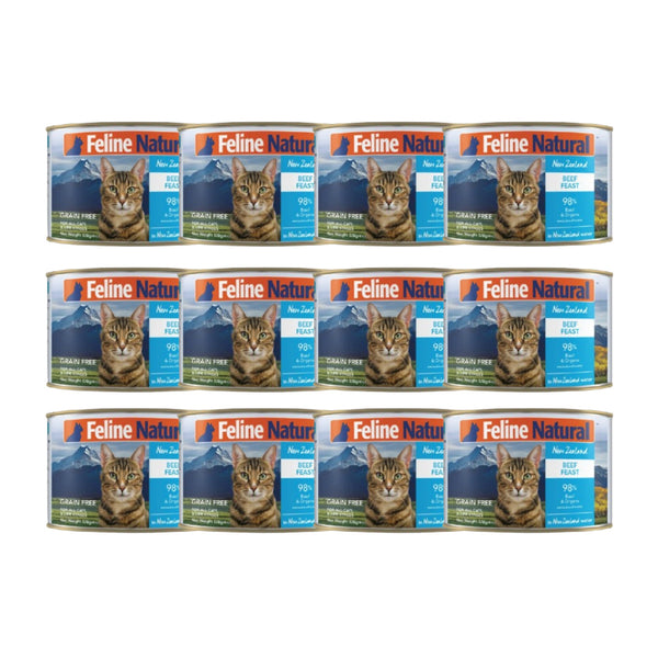 Feline Natural: Canned Cat Food, Beef 170g (12 pack)