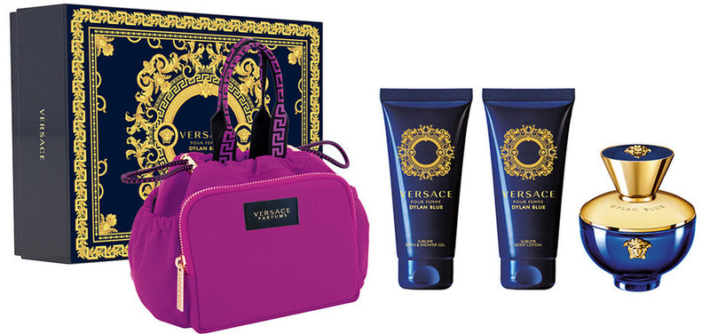 Versace: Dylan Blue 100ml EDP 4 Piece Women's Gift Set