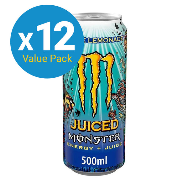 Monster Energy Juiced Drink Aussie Lemonade Can - 500ml (12 Pack)