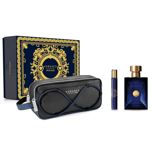 Versace: Dylan Blue Men 100ml EDT 3 Piece Gift Set