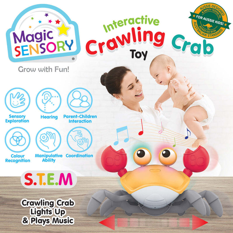 Magic Sensory: Interactive Crab Crawler - Orange