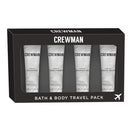 Crewman: Travel Set - 45ml Shampoo, Conditioner, Shower Gel, Shave Balm