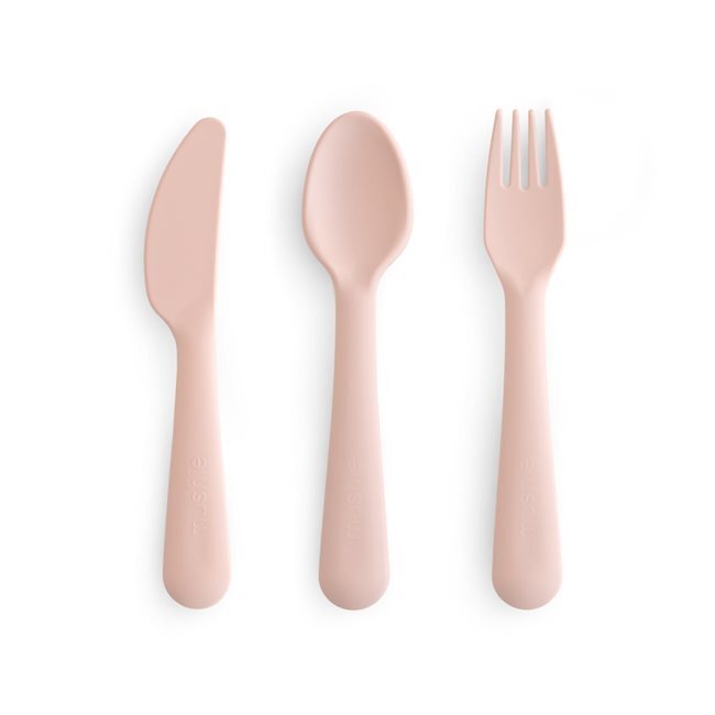 Mushie: Cutlery Set - Blush