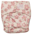 Nestling: SIMPLE Complete Nappy - Pink Ditsy (One Size)