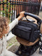 Finnson: Freya Eco Oversized Stroller Organiser With Stroller Clips - Black