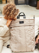 Finnson: Rae Eco Changing Backpack With Changing Mat - Taupe