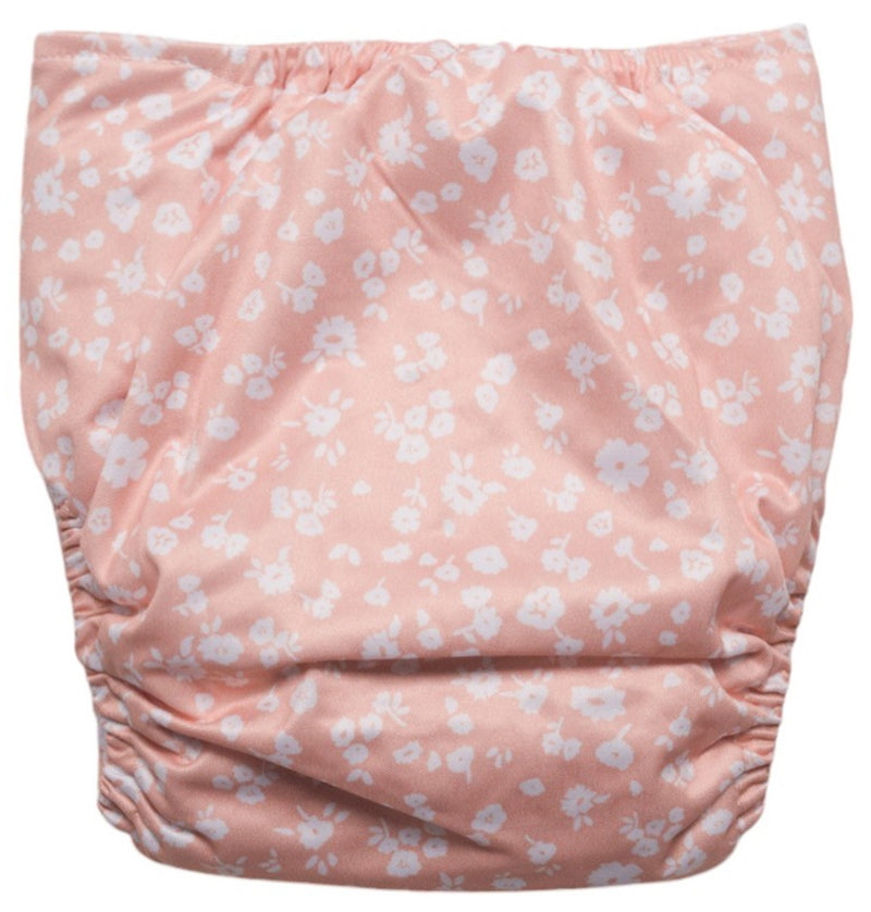 Nestling: Sassy SIMPLE Nappy Complete - Dusty Pink Floral (One Size)