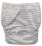 Nestling: Sassy SIMPLE Nappy Complete - Grey Stripe (One Size)