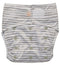 Nestling: Sassy SIMPLE Nappy Complete - Grey Stripe (One Size)