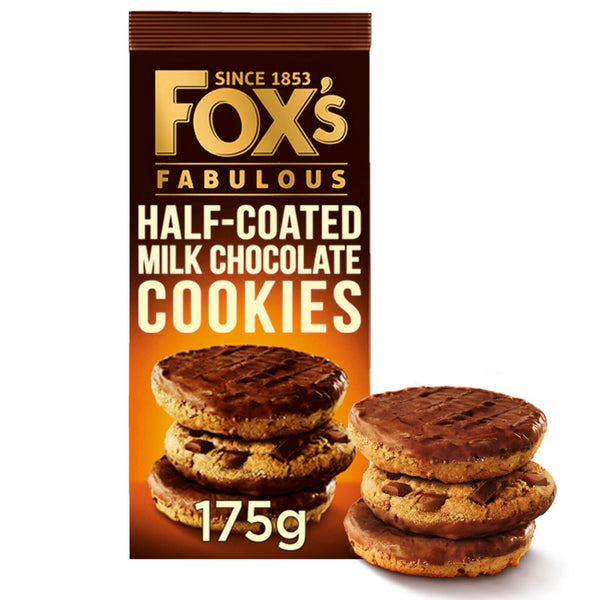 Fox's Half Coated Cookies - 175g