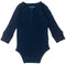 Woolbabe: Long Sleeve Henley Bodysuit - Tekapo Marl (Newborn)