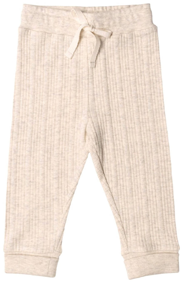 Woolbabe: Relaxed Pants - Natural Marl (Newborn)