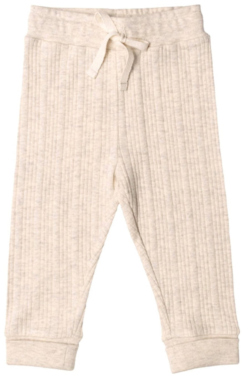 Woolbabe: Relaxed Pants - Natural Marl (3-6 months)