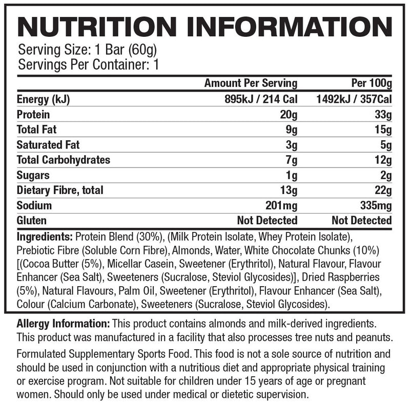 Quest Nutrition Protein Bar - White Chocolate Raspberry (60g) x 12 (Box of 12)