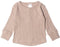 Woolbabe: Long Sleeve Henley Top - Dune Marl (Newborn)