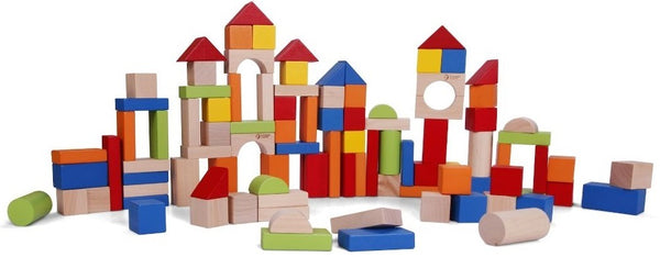 Classic World: Wooden Blocks Barrel (100pc Set)