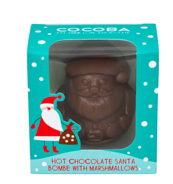 Cocoba: Christmas Santa Hot Chocolate Bomb with Mini Marshmallows (50g)